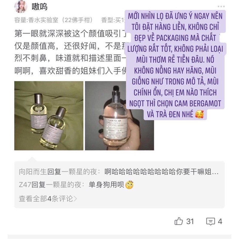 🍀HÀNG SẴN LOẠI CHAI TO 🍀 NƯỚC HOA HANDMADE MC MATICIQUICITE HOTTREND TIKTOK 🍀