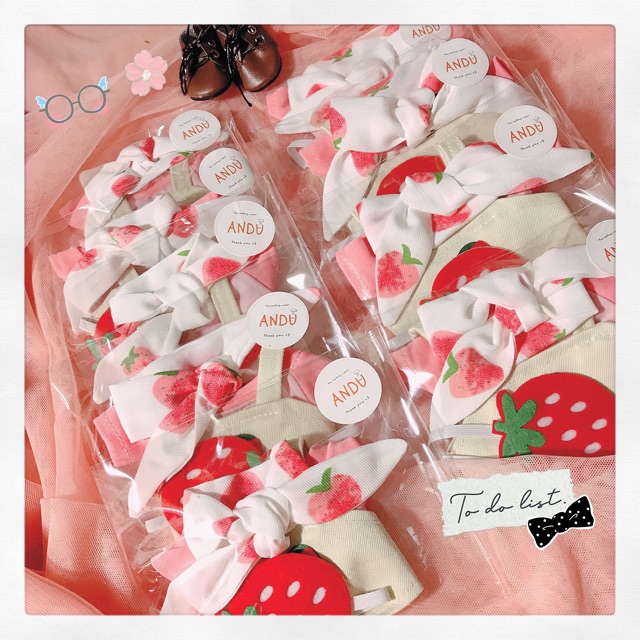 Outfit cho doll 10,15,20cm, idv set dâu