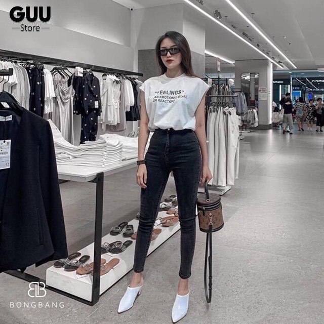 Áo Phông Tanktop Feelings Nữ - Thun ba lỗ form rộng dáng suông, họa tiết chữ cái, kiểu dáng trẻ trung năng động | BigBuy360 - bigbuy360.vn