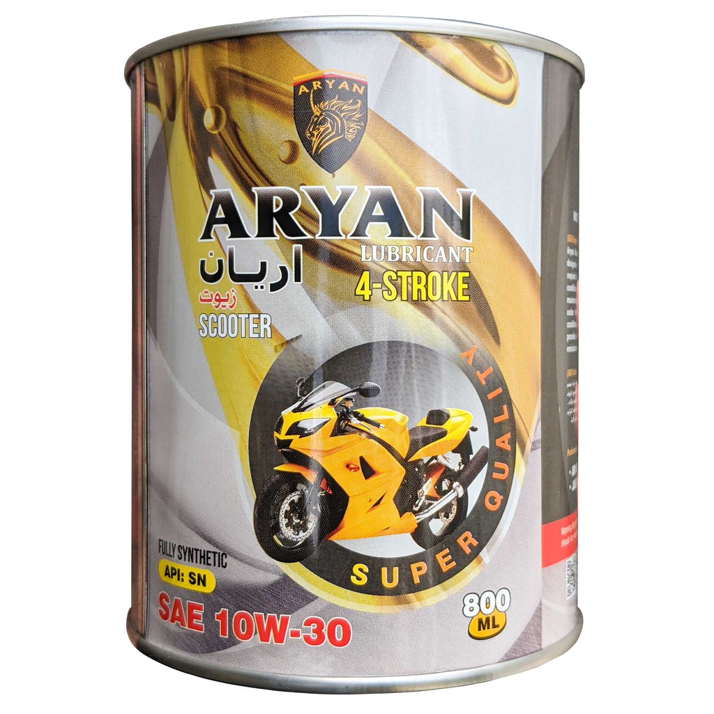 DẦU NHỚT TỔNG HỢP CHO XE TAY GA ARYAN FULLY SYNTHETIC 10W30 800ML- 0.8L