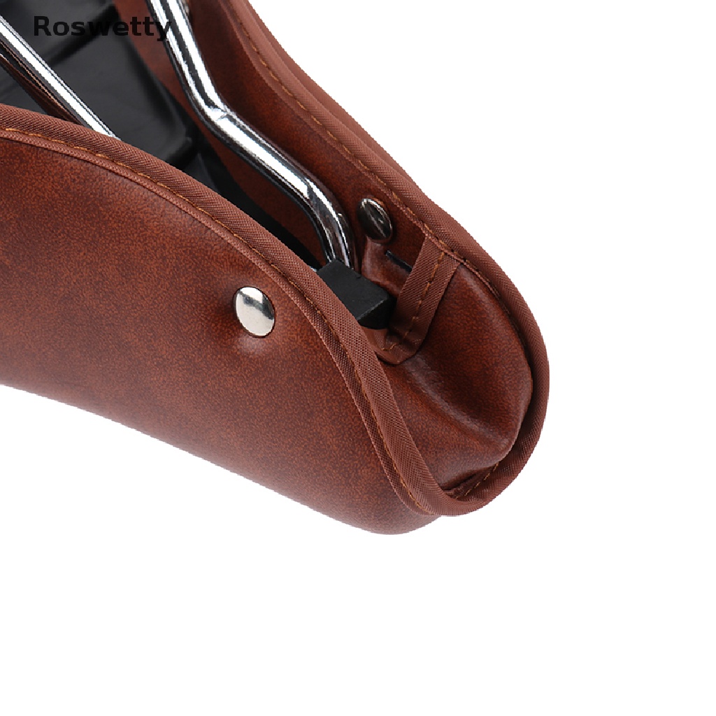 Yên xe đạp bọc da PU thoải mái phong cách cổ điển