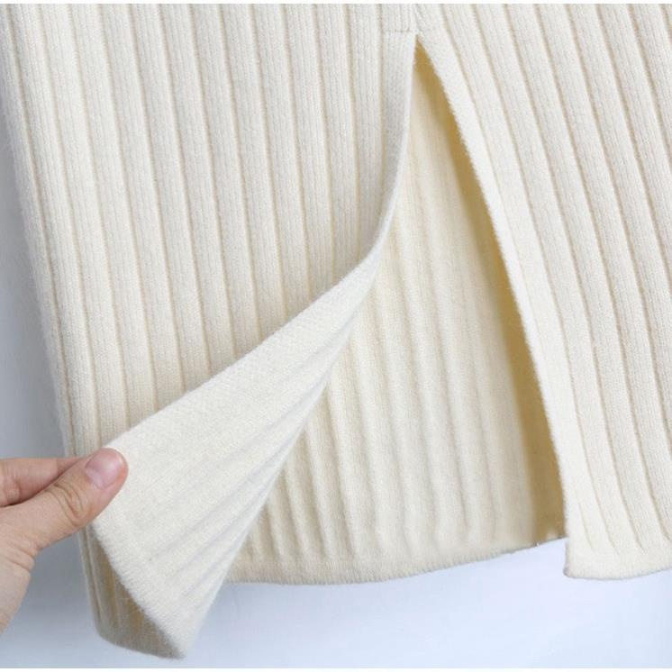 Chân váy len nữ,[Dệt kim Quảng Châu]. cực tinh tế ,ôm eo chân váy suông tôn dáng | BigBuy360 - bigbuy360.vn