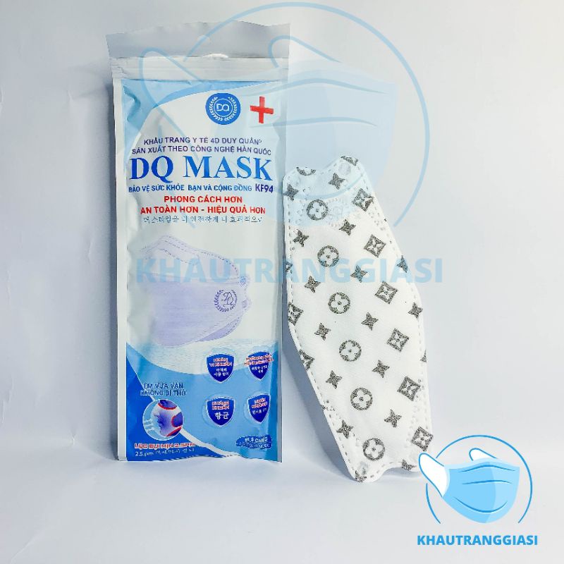 Khẩu trang y tế KF94 công nghệ Hàn Quốc Duy Quân set 5 chiếc