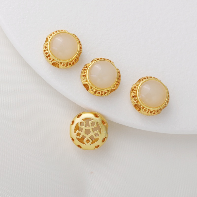 Túi Đồng Mạ Vàng 18k Khắc Hình Hoa Rỗng Màu Vàng Đồng Sang Trọng Dùng Làm Trang Sức diy