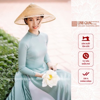 Áo dài tây thi bạc hà green _linh giang