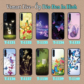 Ốp lưng Vsmart Live dẻo đen in hình Bươm Bướm đẹp