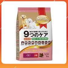 Thức ăn cao cấp cho chó Smartheart Gold - 1kg - hạt mềm đầy đủ dưỡng chất tốt cho tiểu hóa cung cấp thêm canxi cho pet