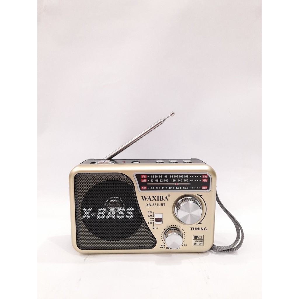 Đài USB NGHE NHẠC WAXIBA XB-521URT RADIO AM FM SW chuyên dụng