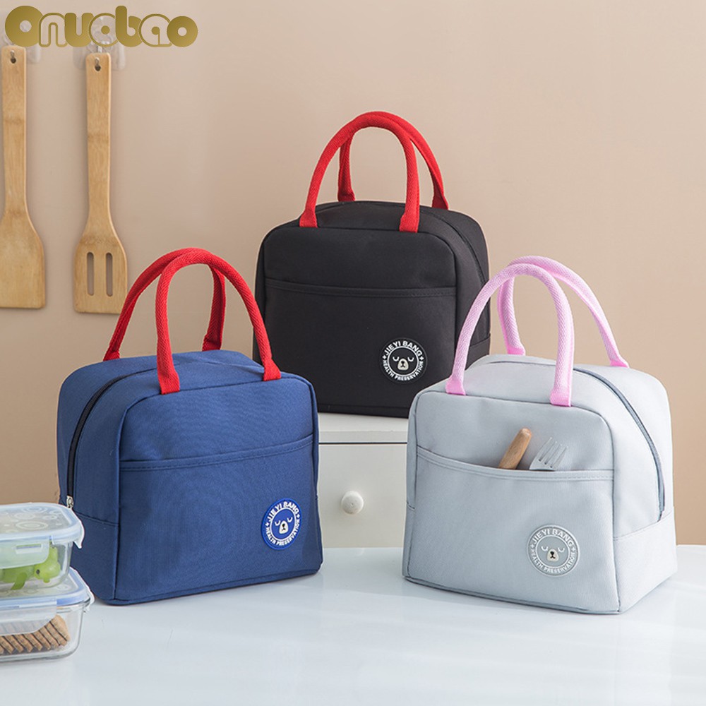 Túi đựng đồ ăn trưa cách nhiệt diện tích rộng cho học sinh