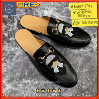 Giày sục nam cao cấp giá rẻ, Sục lười nam phong cách hàn quốc tăng chiều cao màu đen - Mã GEA59