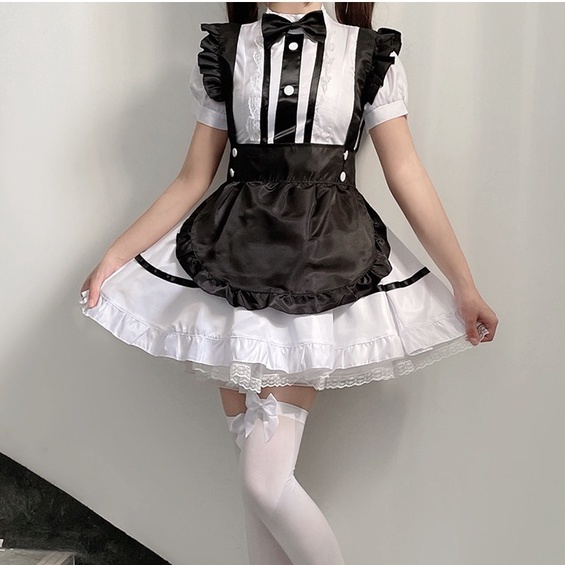 Trang phục hầu gái maid cosplay trắng đen [CÓ SẴN] - Halloween/ lễ hội hóa trang | BigBuy360 - bigbuy360.vn