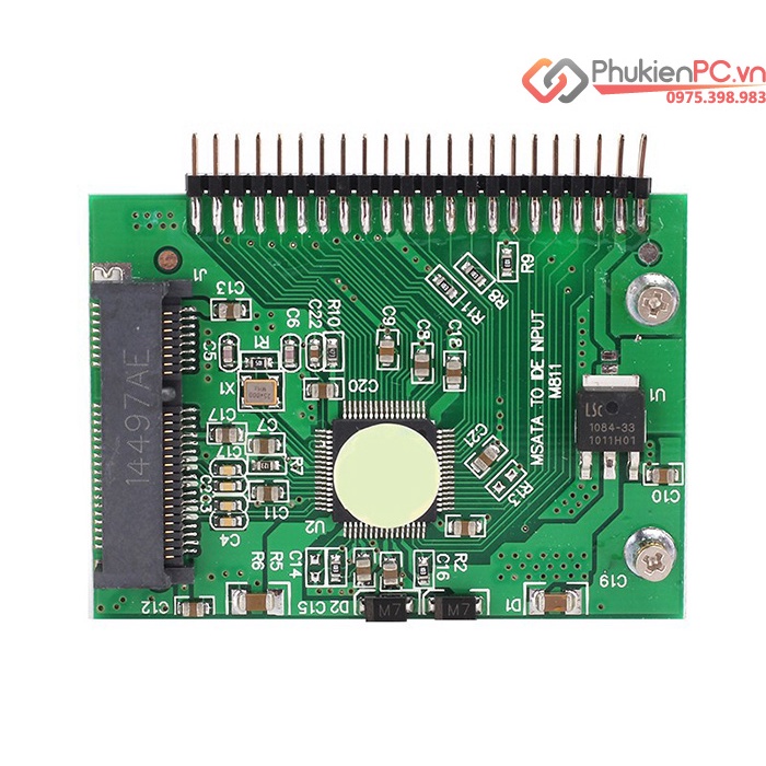 Mạch chuyển SSD mSATA to IDE 2.5 inch 44pin, thay thế HDD 2.5  ATA bằng SSD mSATA cho máy tính PC, công nghiệp, Laptop