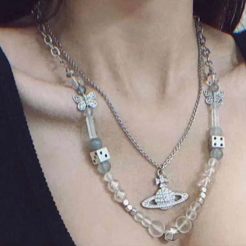 Dây Chuyền Mặt Hình Bươm Bướm Phong Cách Hip Hop Cá Tính