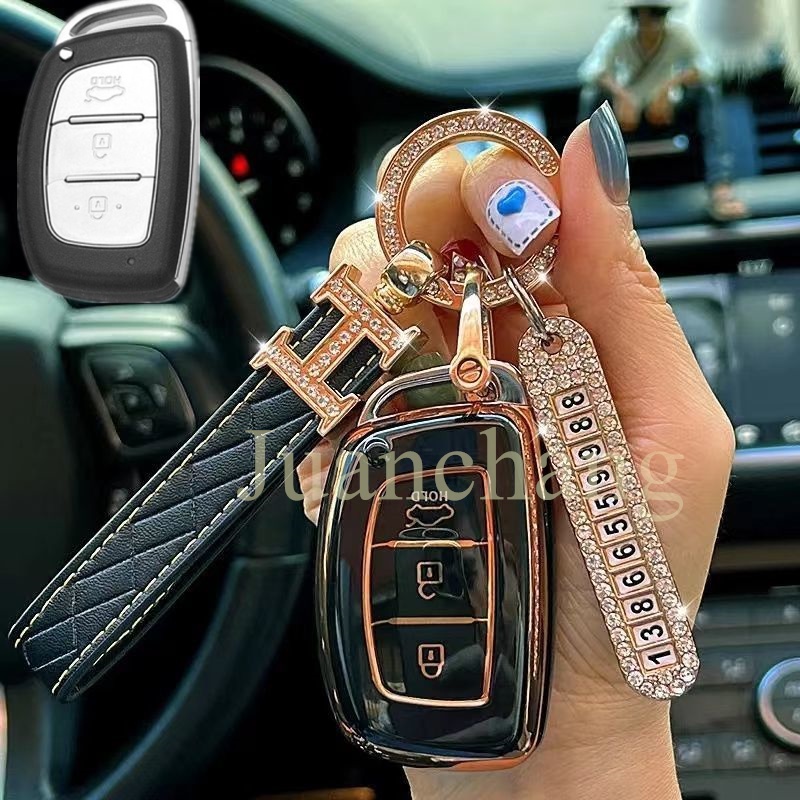 Vỏ TPU Bảo Vệ Chìa Khóa Điều Khiển Từ Xa Cho Hyundai ix35 i30 i20 Tucson Sonata Fe Creta Elantra ix25 ix45 i10 i40 Verna Solaris Mistra Elantra ốp chìa khoá Hyundai i10, Tucson, Elantra. chìa thông minh