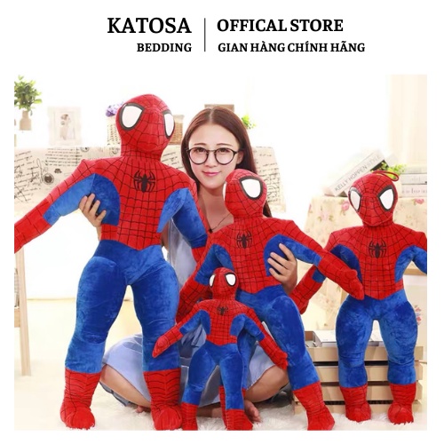 Người Nhện Spider Man - Đồ Chơi Thú Nhồi Bông Siêu Nhân Anh Hùng Gấu Bông gối ôm