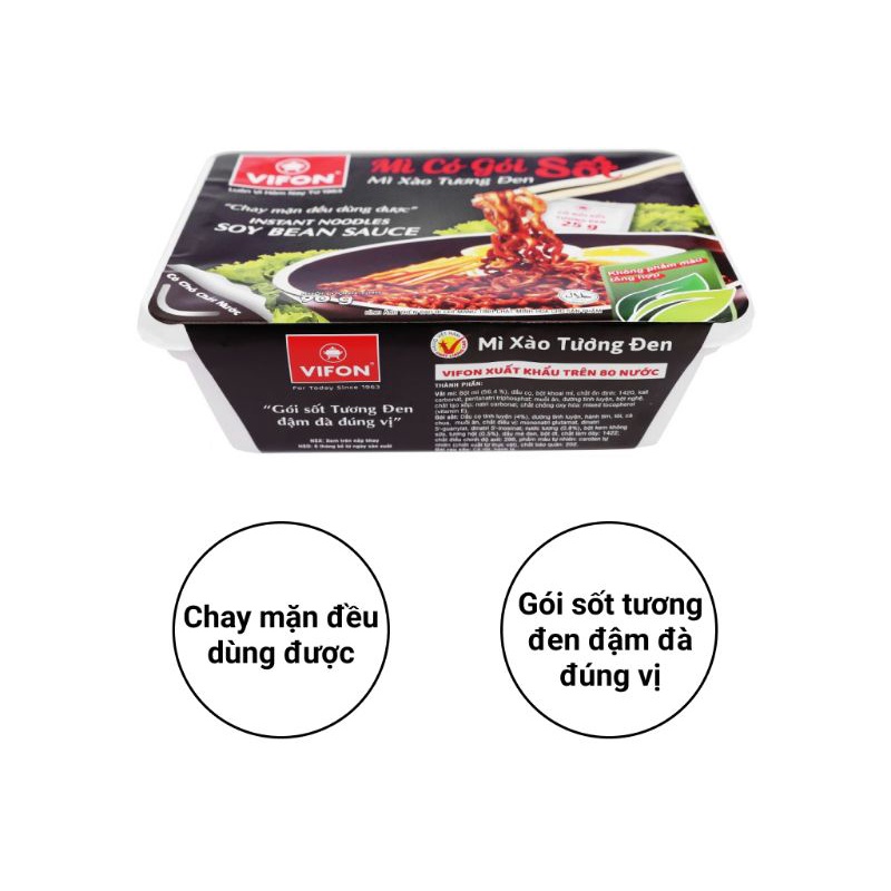 Khay mì xào tương đen Vifon 90g