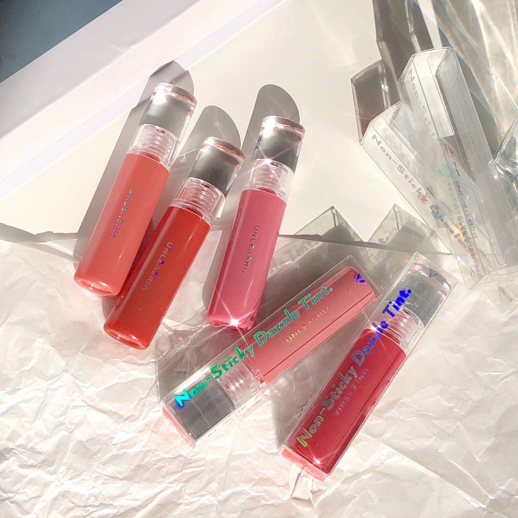 (Có sẵn) Son tint nhũ lấp lánh UNLEASHIA Non Sticky Dazzle Tint