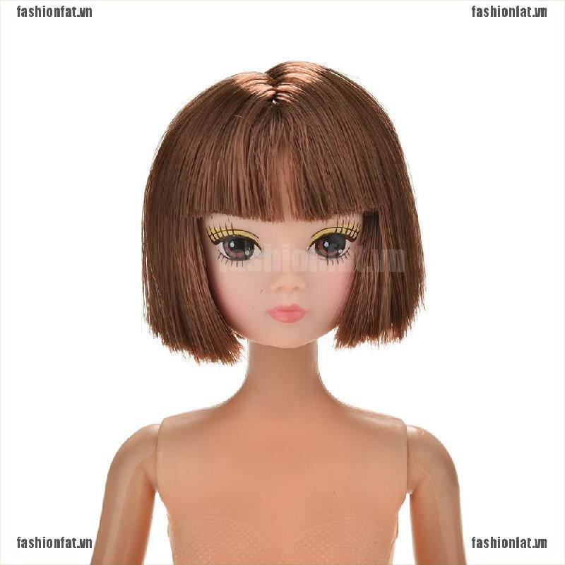 Tóc giả ngắn thời trang cho búp bê barbies