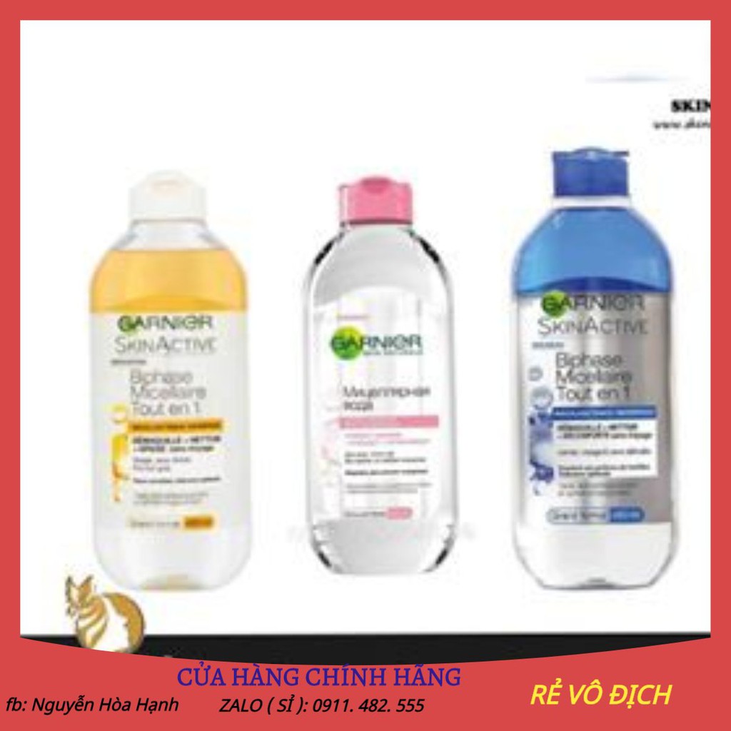 Nước Tẩy Trang Garnier 400ml - Pháp