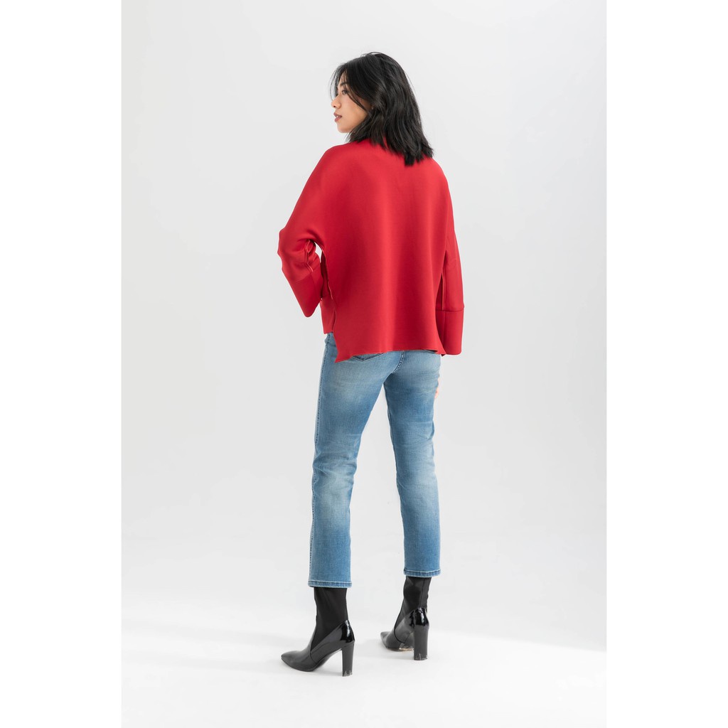 Áo khoác nữ dáng suông kéo khóa IVY moda MS 77B3660