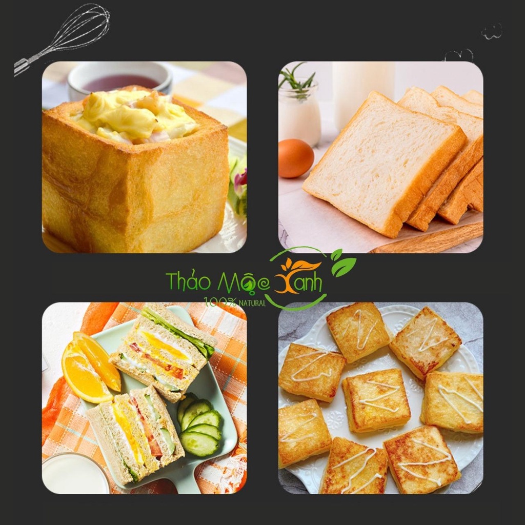 Khuôn Nướng Bánh Chống Dính Cao Câp 450g, Khuôn Làm Bánh Mì Sandwich