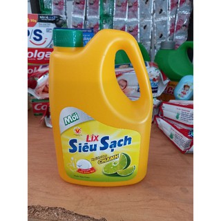 Nước Rửa chén Lix chanh siêu sạch can 1.5kg