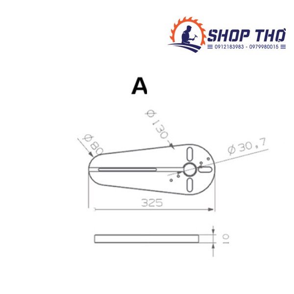 [Mã LIFEXANH03 giảm 10% đơn 500K] Cữ cắt tròn cho máy phay Wnew - Type B, Type A