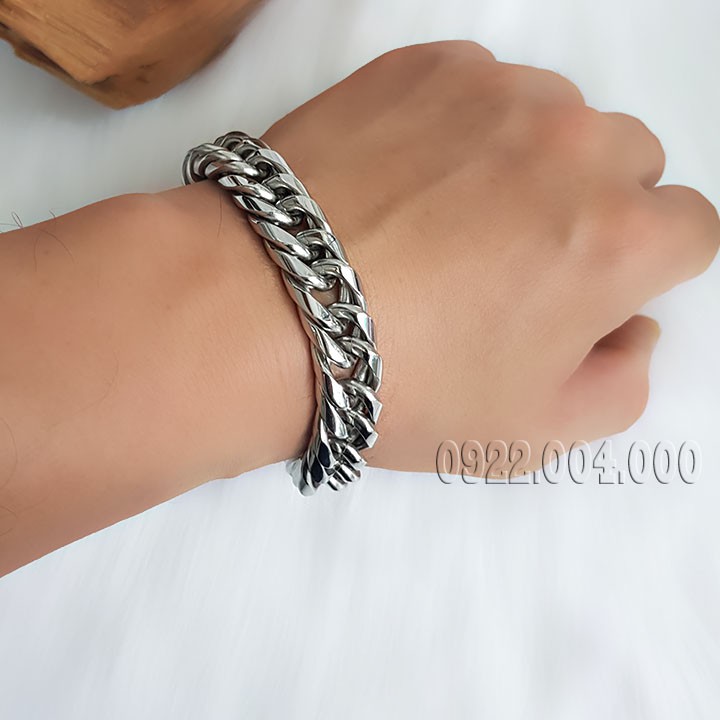 Lắc tay nam, lắc tay xích kép bo cạnh LZ1592.