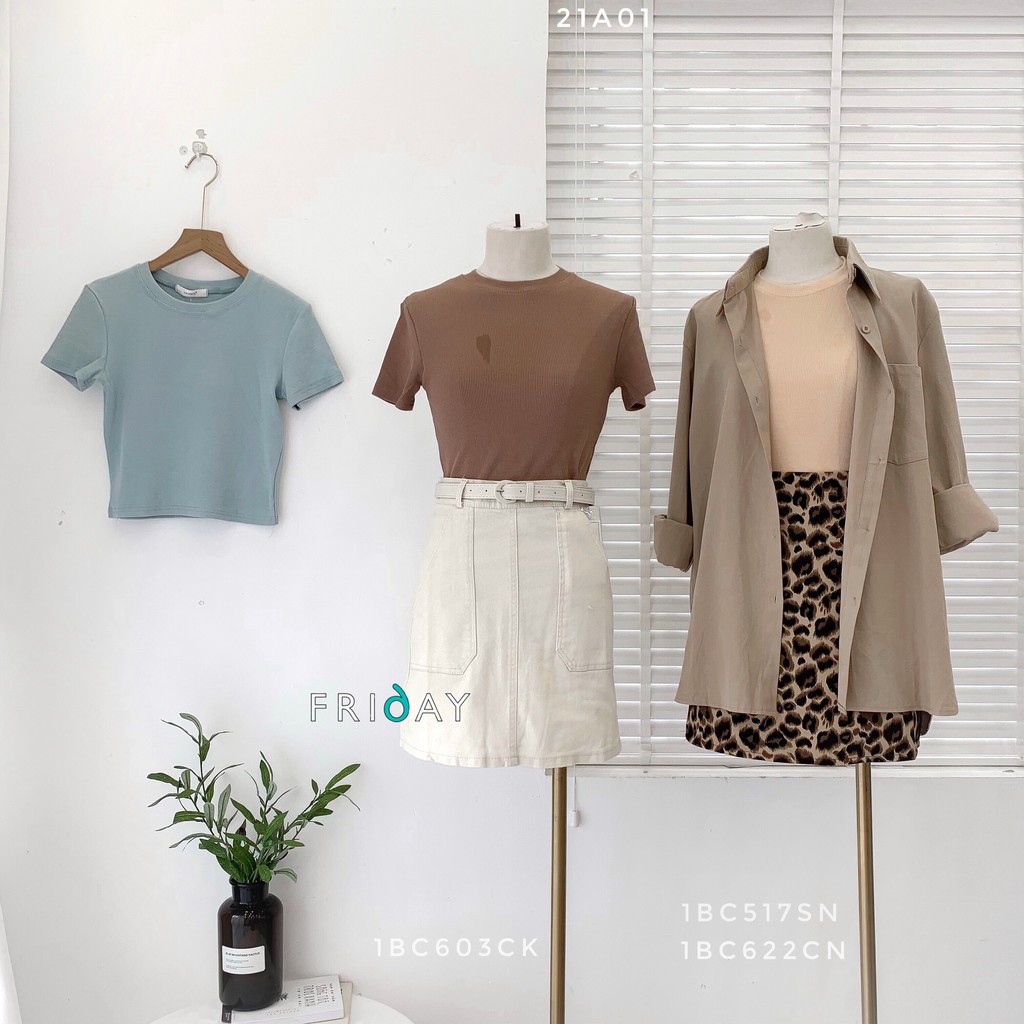 Áo croptop tăm co dãn ôm body freesize Friday | BigBuy360 - bigbuy360.vn