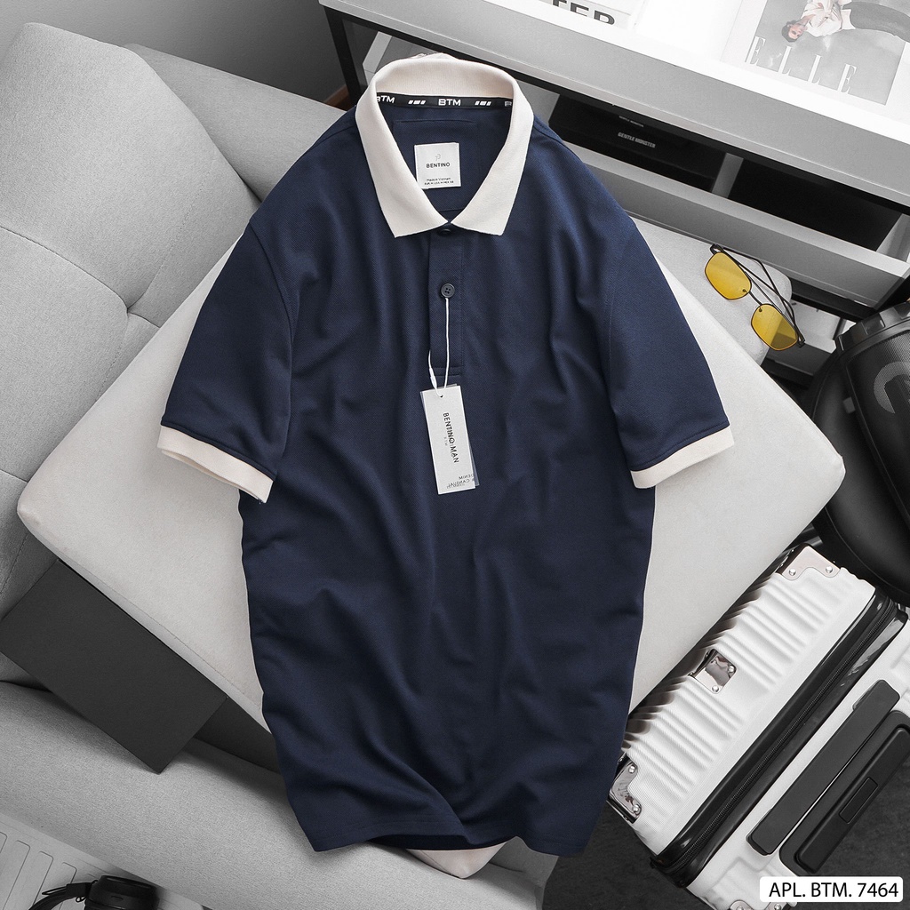 Áo thun polo thời trang trẻ trung, cá tính, chất liệu thun cá sấu siêu mịn mát 7464