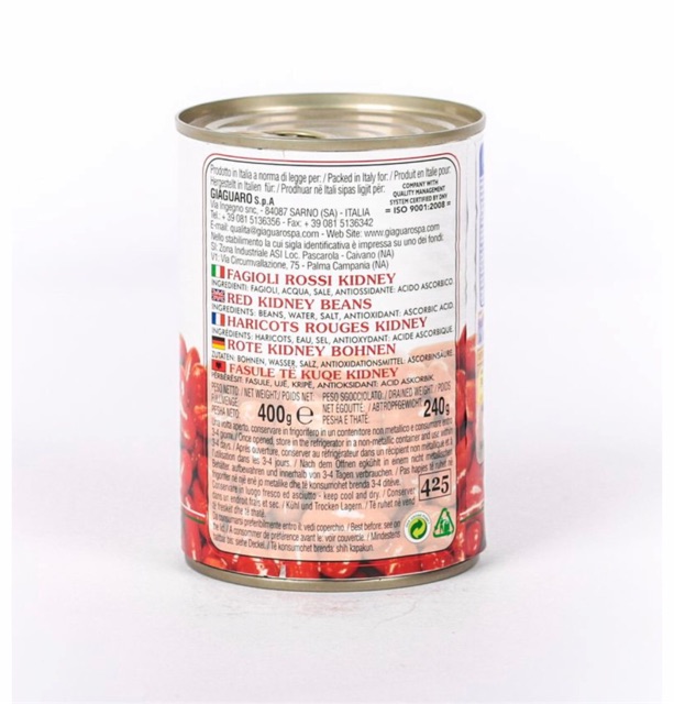 Đậu Đỏ (Red Kidney Beans) 400g, nhập khẩu Ý, Giaguaro