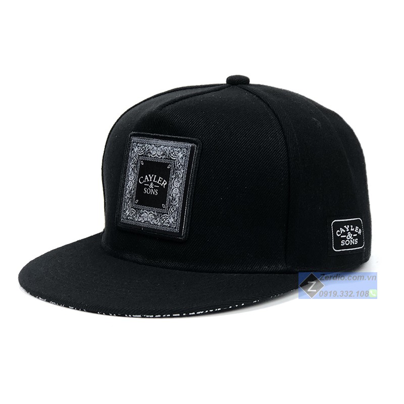 Nón nam nữ Snapback hiphop đen đẹp phong cách cá tính