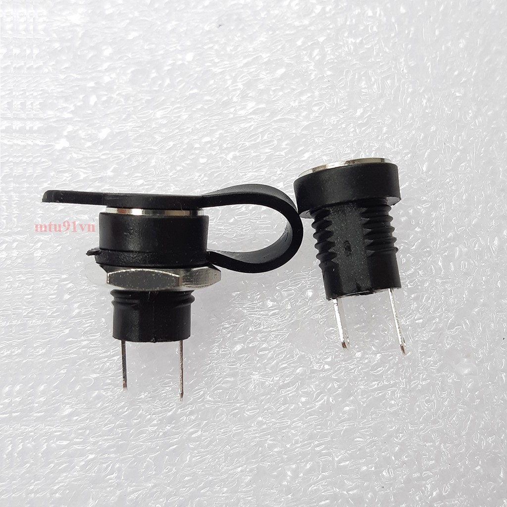 Jack sạc DC-022B chuẩn 5.5mm x 2.1mm (Jack DC Có cao su chống nước)