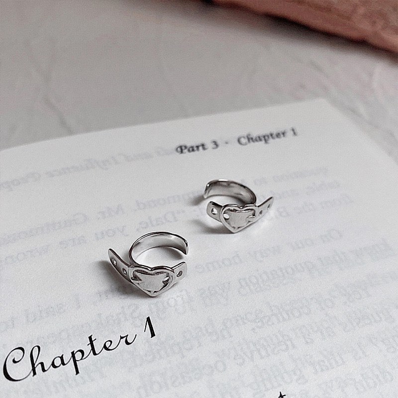 Bông Tai Kẹp Nịch Tim - TS1423