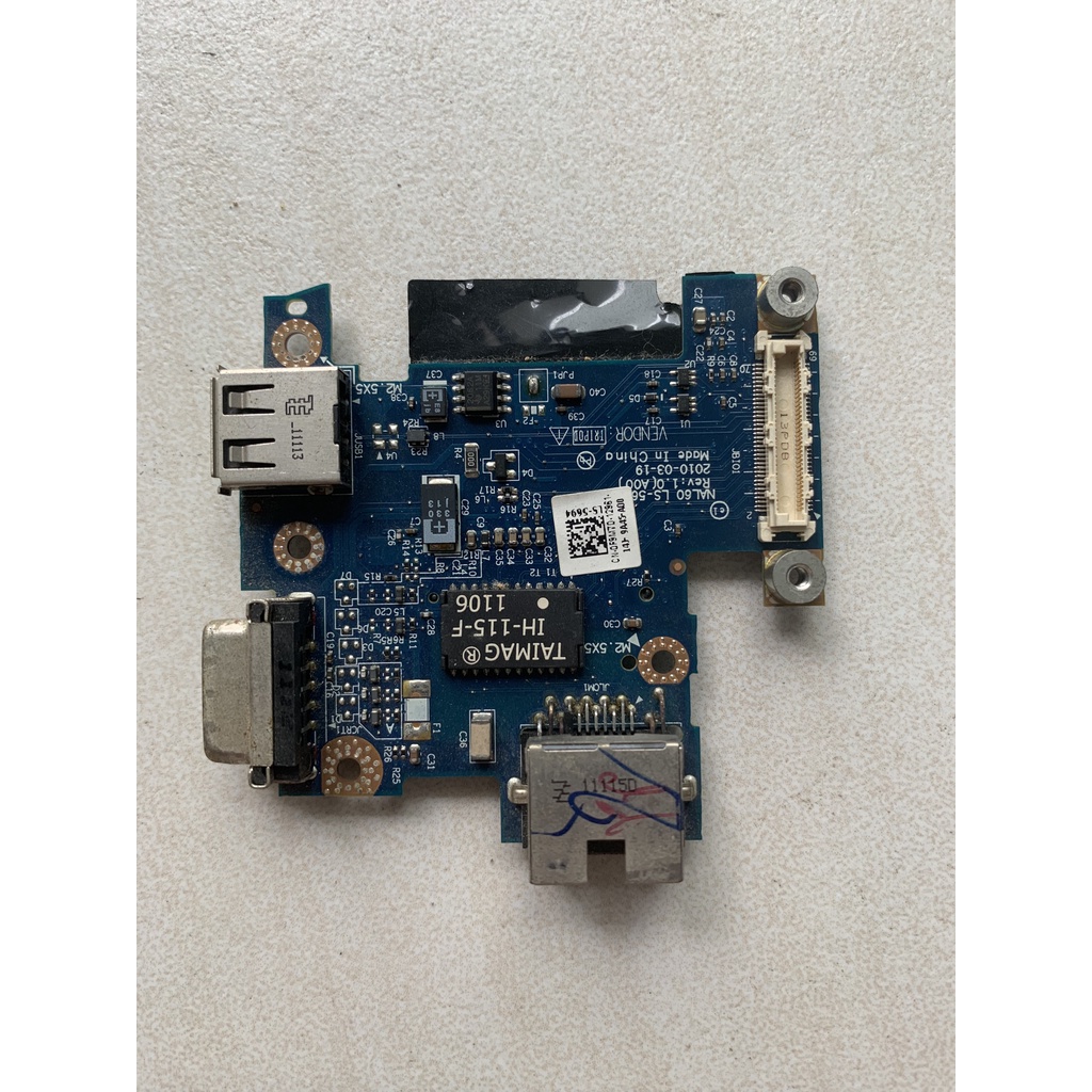Board usb, vga,LAN laptop dell e4310