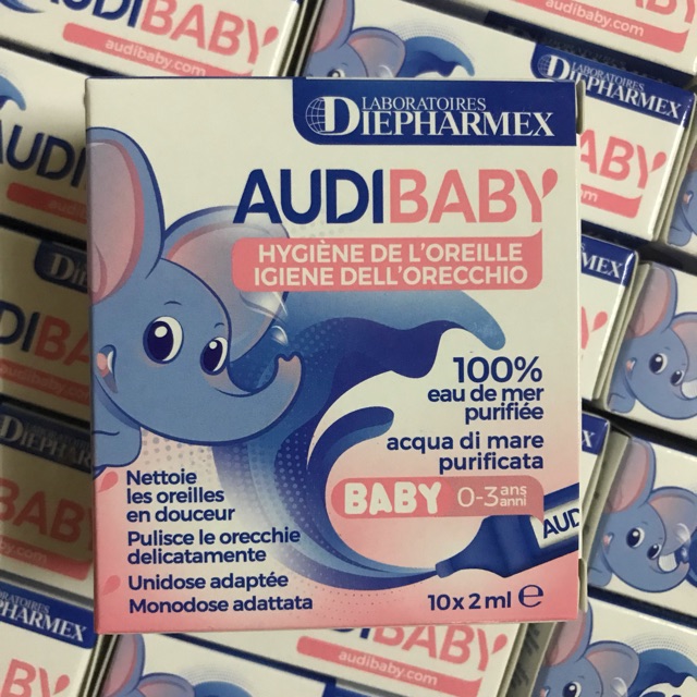 Dung dịch vệ sinh, tan ráy tai cho bé Audibaby nội địa Pháp