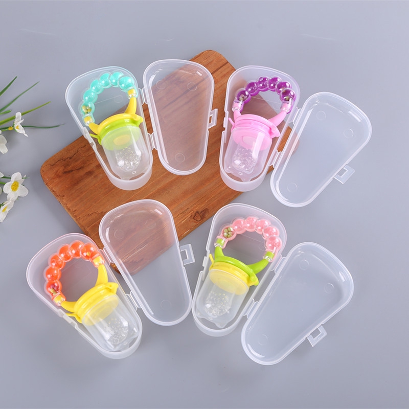 &lt; Hàng Có Sẵn &gt; Núm Ti Giả Có Chuông Cho Bé Sơ Sinh Bé Cắn Thức Ăn Rau Củ Quả