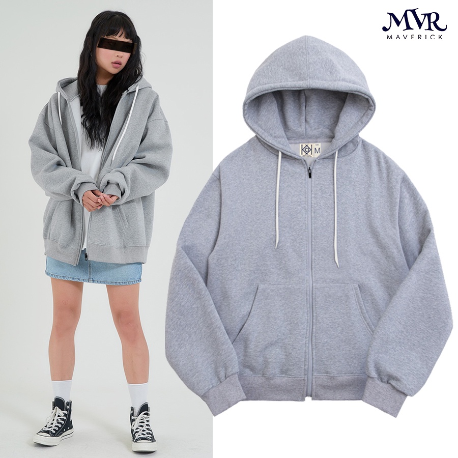 Áo khoá trơn hoodie dây kéo zip chống nắng nhiều màu form unisex hồng - ảnh sản phẩm 7