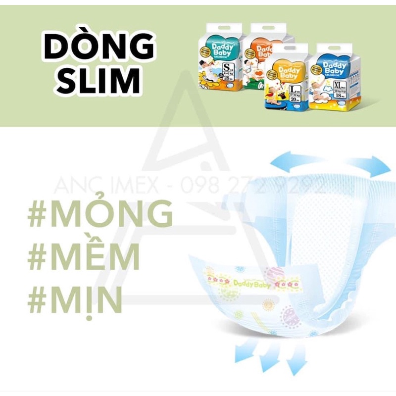 [BỈM DADDY BABY NỘI ĐỊA HÀN] BỈM DÁN/QUẦN S28/M24/L20/XL18 L22/XL18/XXL17