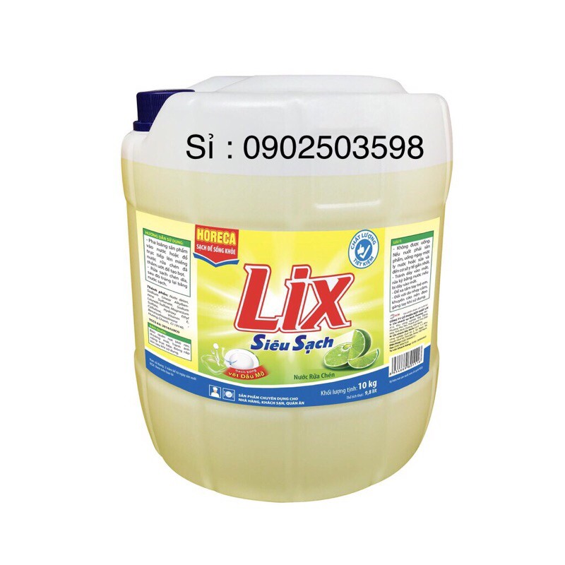 Nước rửa chén can 10 kg hương chanh - 9.5kg