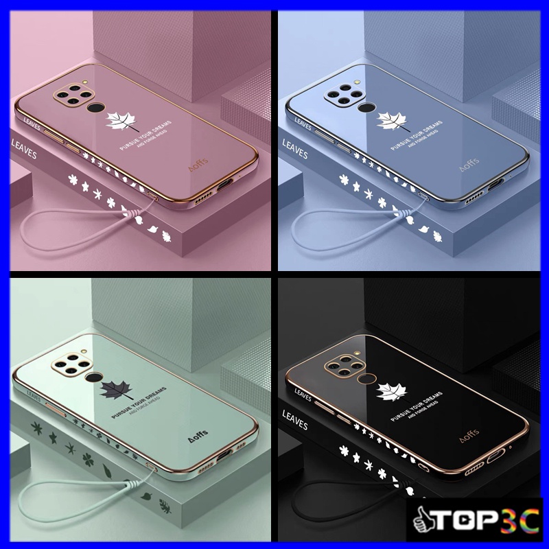 ốp lưng Redmi note 9 Ốp Điện Thoại In Hình Lá Phong Cho redmi note 9 FY