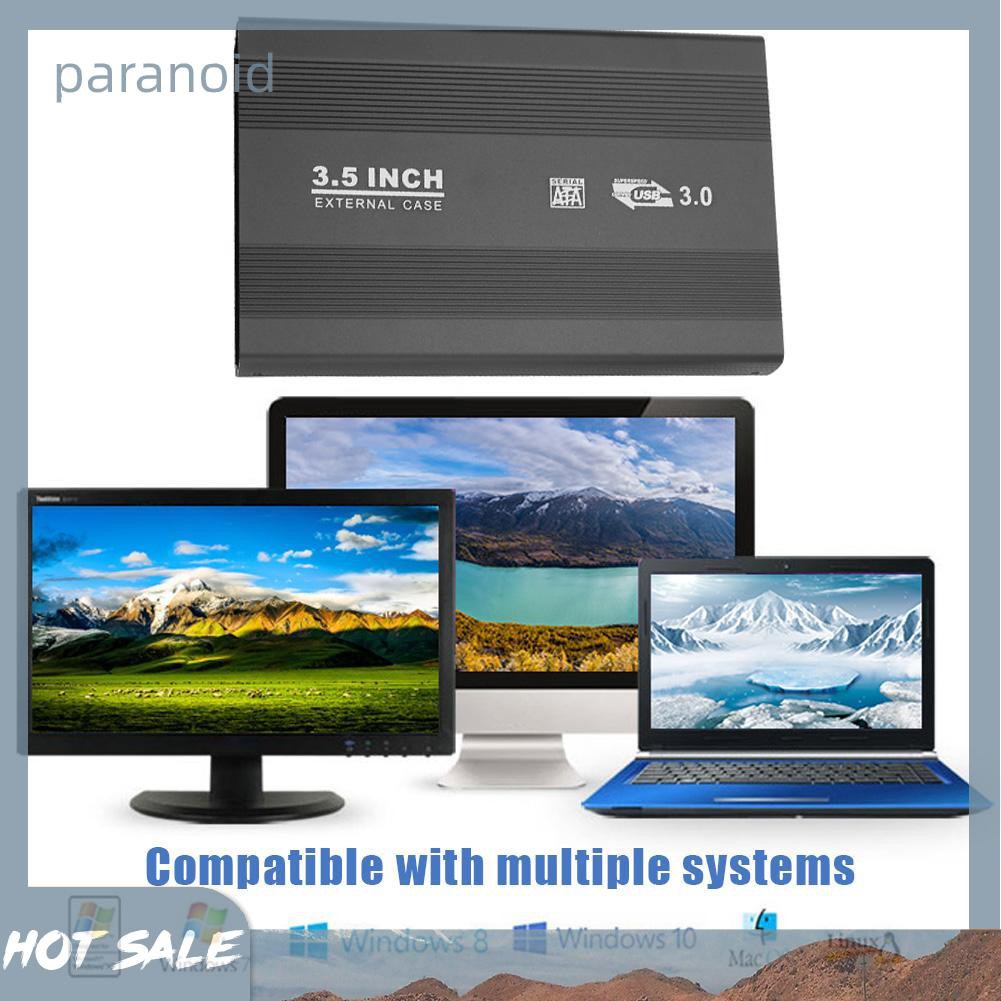 Hộp Đựng Ổ Cứng Ngoài 3.5 inch SATA HDD SSD Usb 3.0 / USB2.0 | BigBuy360 - bigbuy360.vn