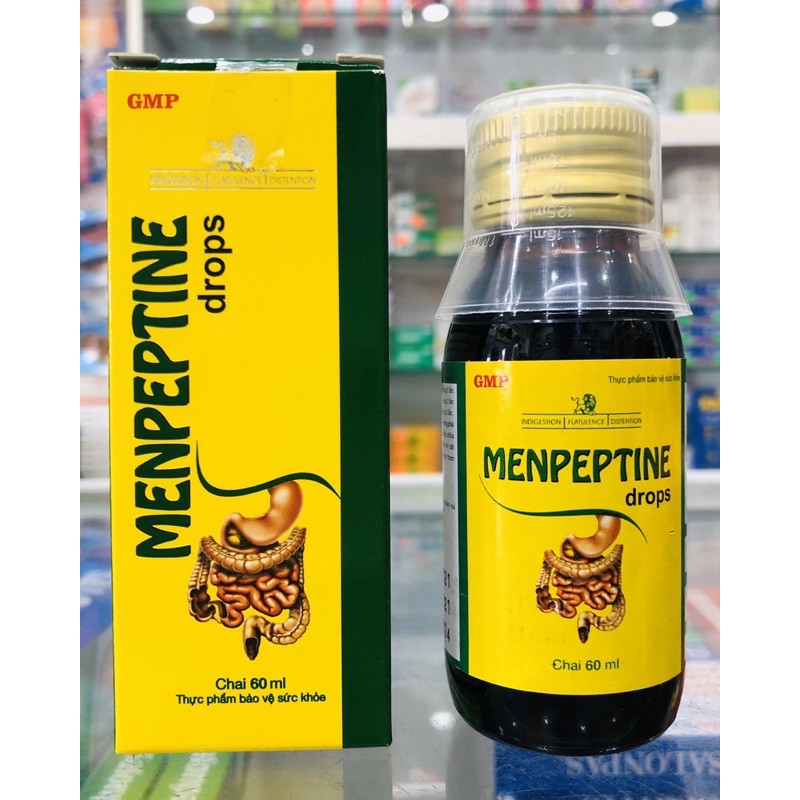 Menpeptine drops - 60ml - bổ sung enzyme tiêu hoá, giúp hỗ trợ tăng cường tiêu hoá thức ăn