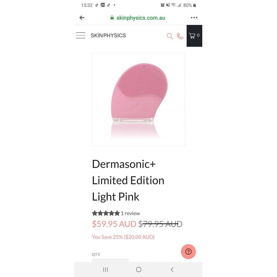 Máy rửa mặt Dermasonic của Úc