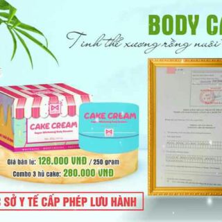 Body Cake cream kèm quà