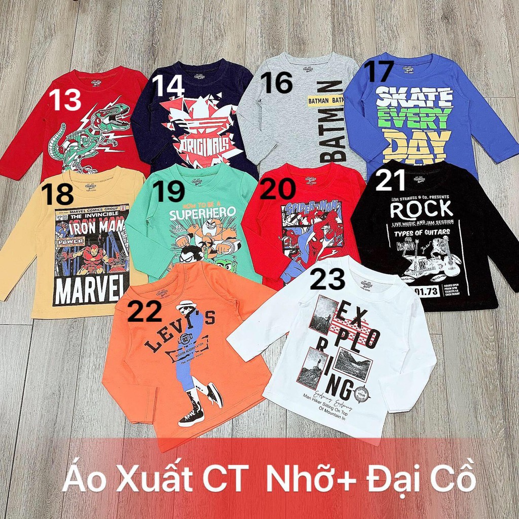 SIZE 11-43KG: Áo phông xuất dài tay cho bé - APXDDT2