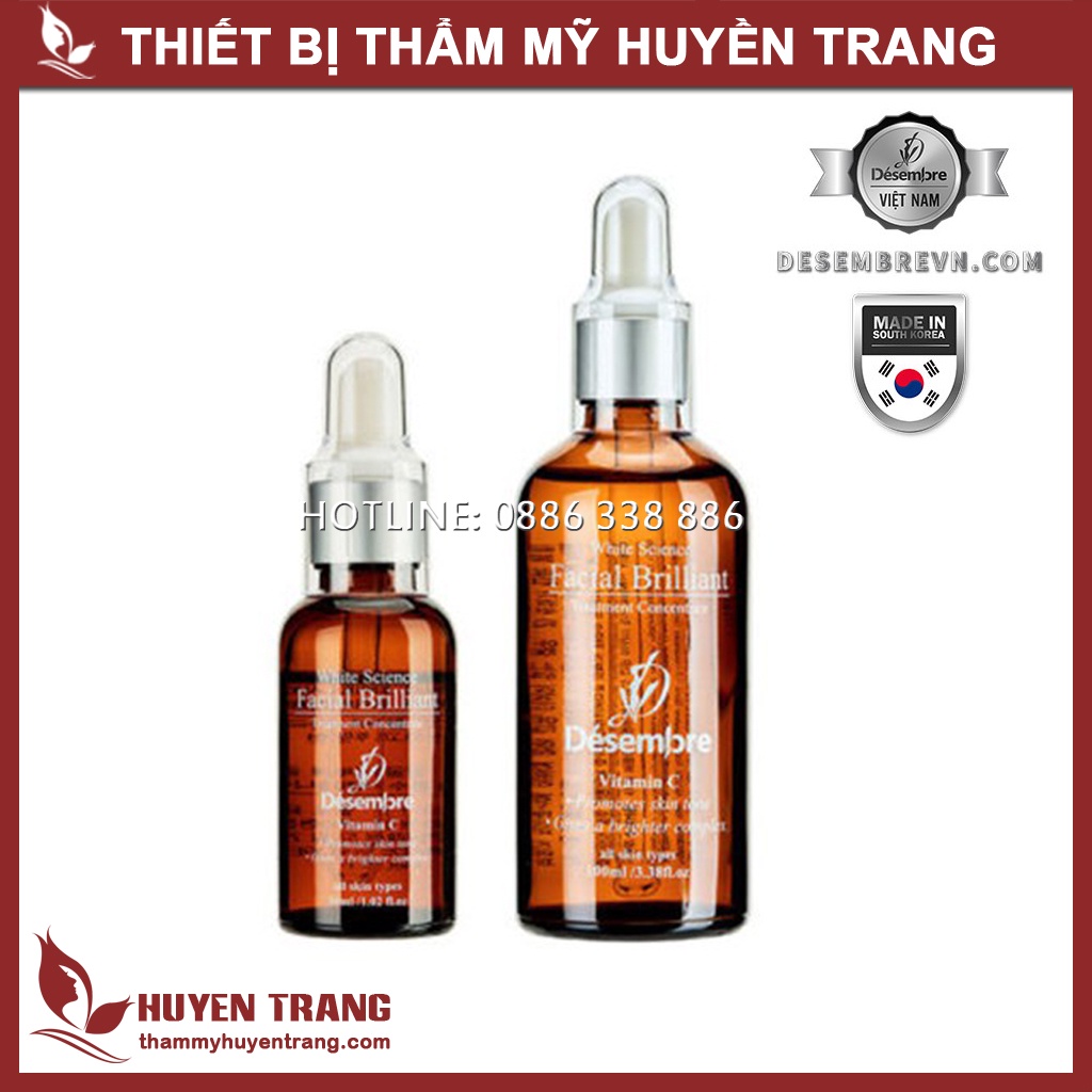 Tinh Chất Dưỡng Trắng Da, Dưỡng Ẩm Cho Da Mụn, Trẻ Hóa, HA Cô Đặc Desembre Hàn Quốc NANOCEE