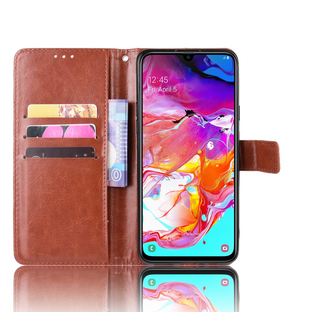 Bao da điện thoại màu trơn thanh lịch cho Samsung Galaxy A20S A 20S A207