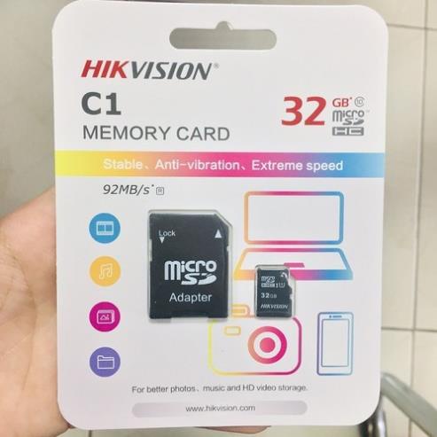 Thẻ Nhớ HIKVISION 32GB 92MB/S - Hàng Chính Hãng