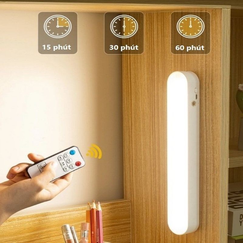 Đèn LED cảm ứng có điều khiển TABISO chống cận có remote tự động cảm biến pin tích điện